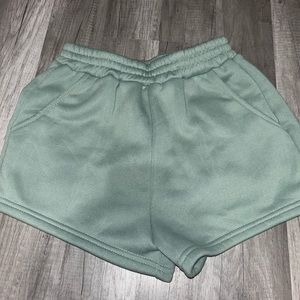 Sage green shorts